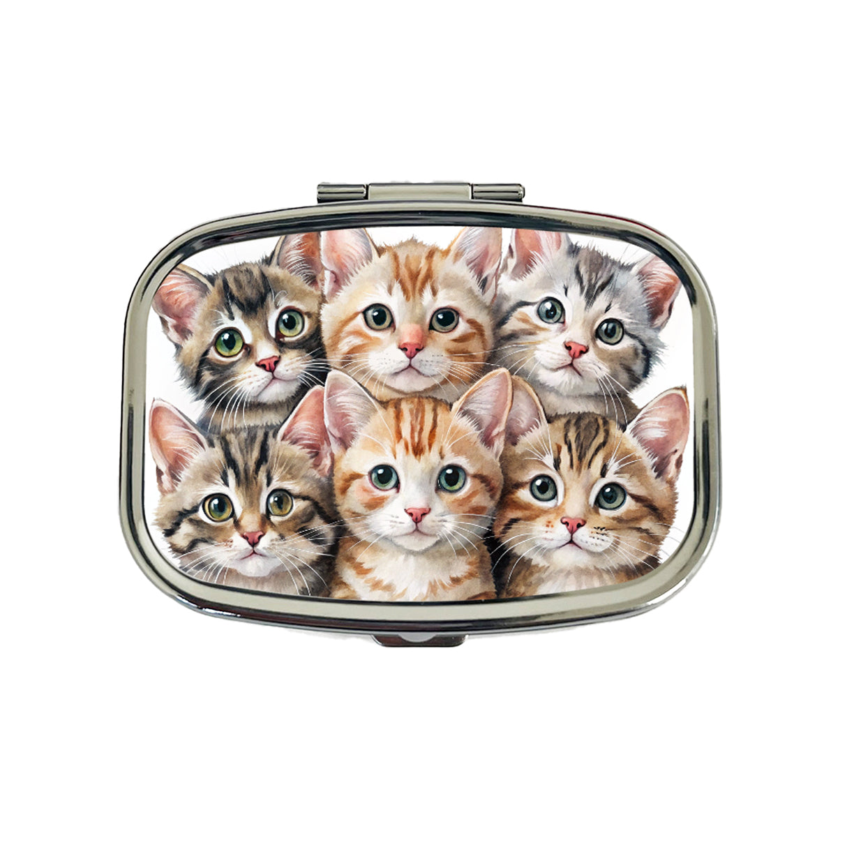 Sweet American Bobtail Cats Travel Pill Box Case