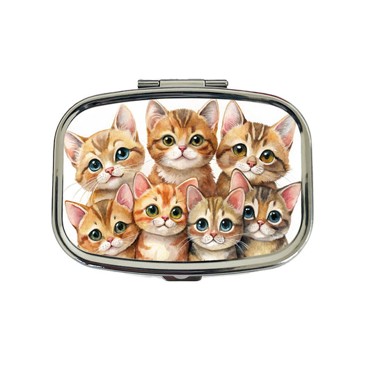 Sweet Havana Brown Cats Travel Pill Box Case