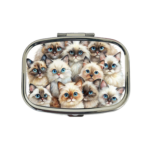 Sweet Himalayan Cats Travel Pill Box Case