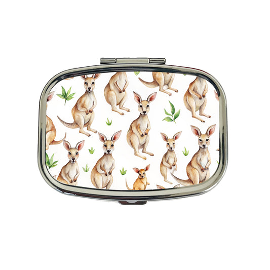 Sweet Kangaroos Travel Pill Box Case