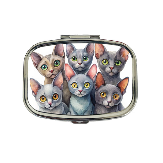 Sweet Korat Cats Travel Pill Box Case