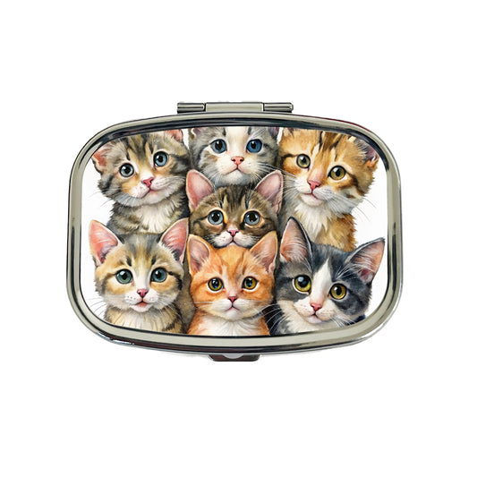 Sweet Manx Cats Travel Pill Box Case