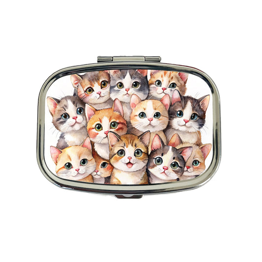 Sweet Munchkin Cats Travel Pill Box Case