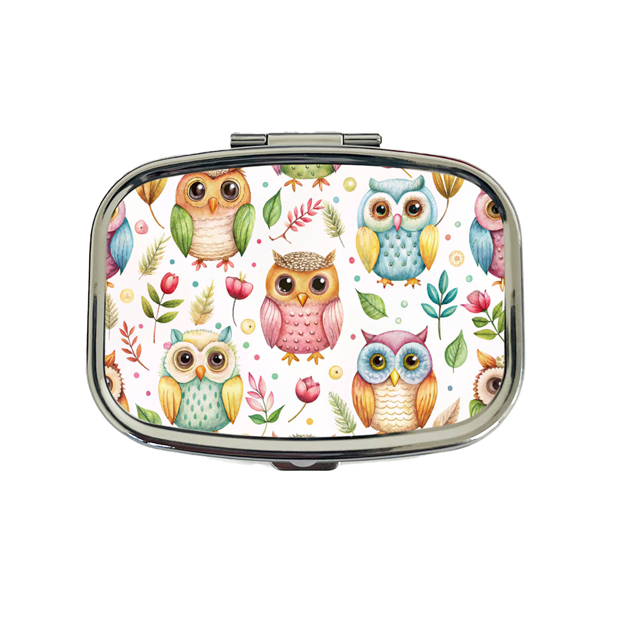 Sweet Owls Travel Pill Box Case