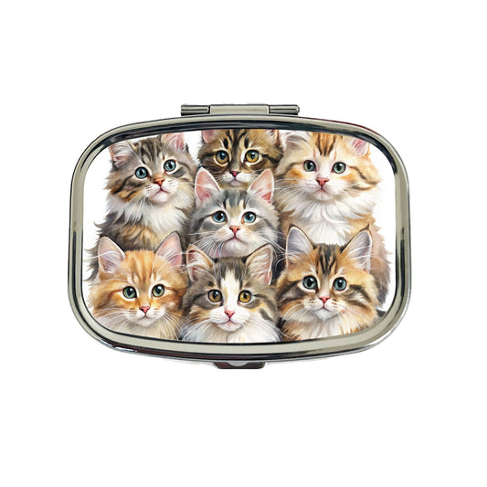 Sweet Siberian Cats Travel Pill Box Case