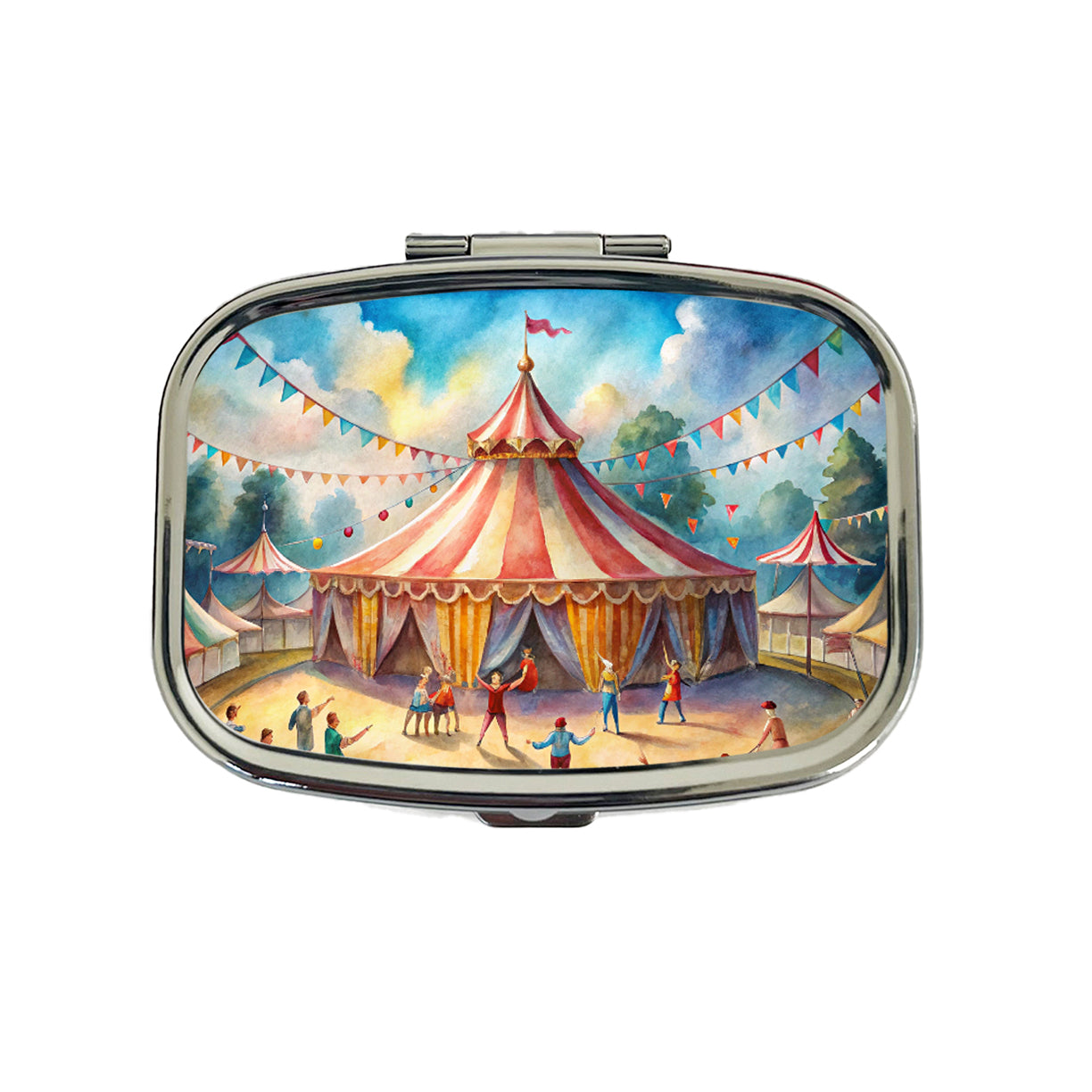 Circus Big Top Excitement Travel Pill Box Case
