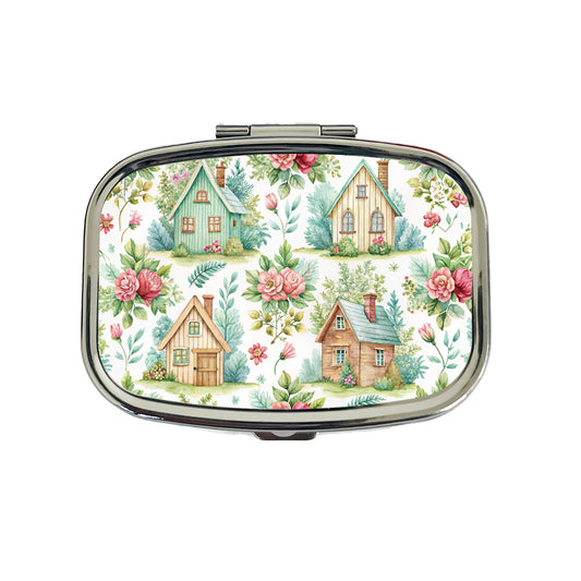 Cottagecore Adorable Homes In Country Travel Pill Box Case
