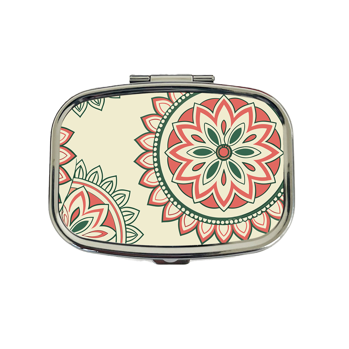 Mandala Design Travel Pill Box Case