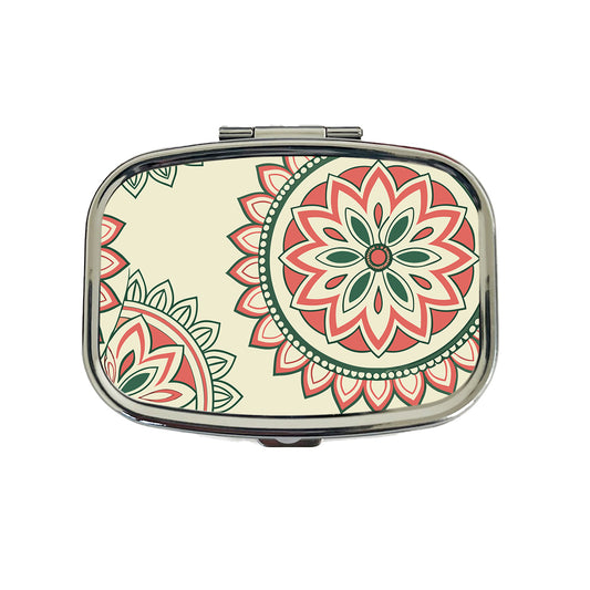Mandala Design Travel Pill Box Case