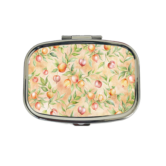 Peaches Beautiful Background Travel Pill Box Case
