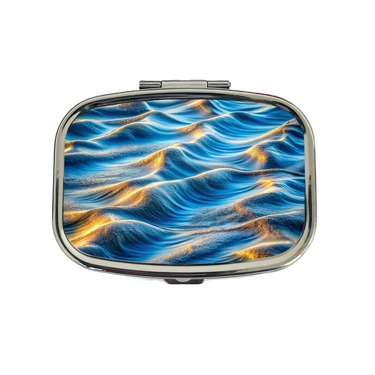 River Lake Waves Travel Pill Box Case