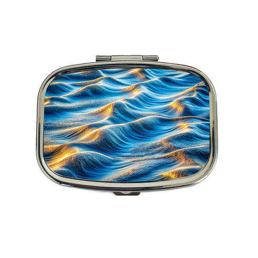 River Lake Waves Travel Pill Box Case