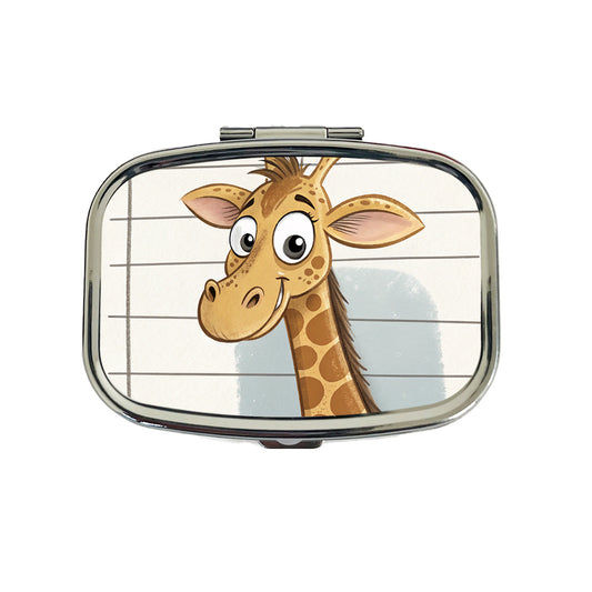 Giraffe Mug Shot Travel Pill Box Case