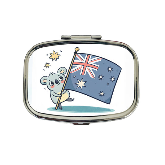 Kawaii Australian Flag Travel Pill Box Case