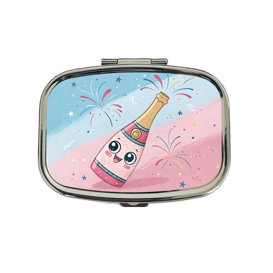 Kawaii Champagne Celebrate Travel Pill Box Case