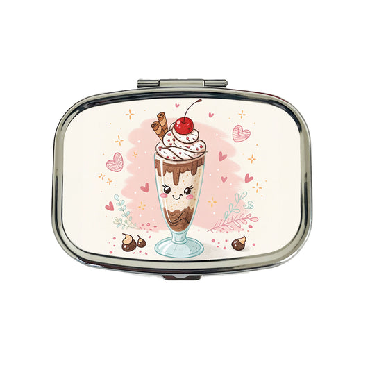 Kawaii Chocolate Milk Shake Travel Pill Box Case