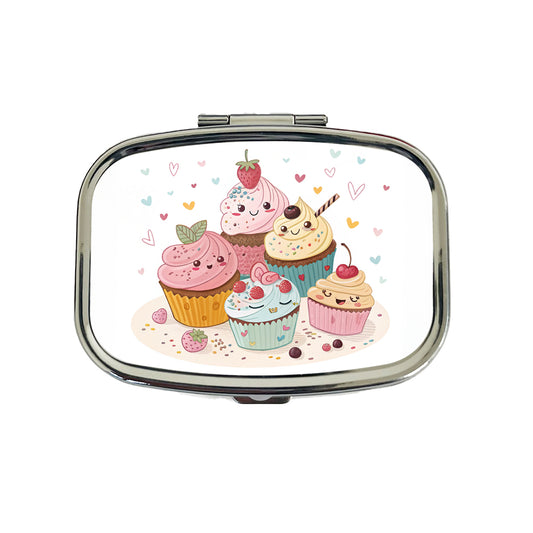 Kawaii Cupcakes Cute Travel Pill Box Case