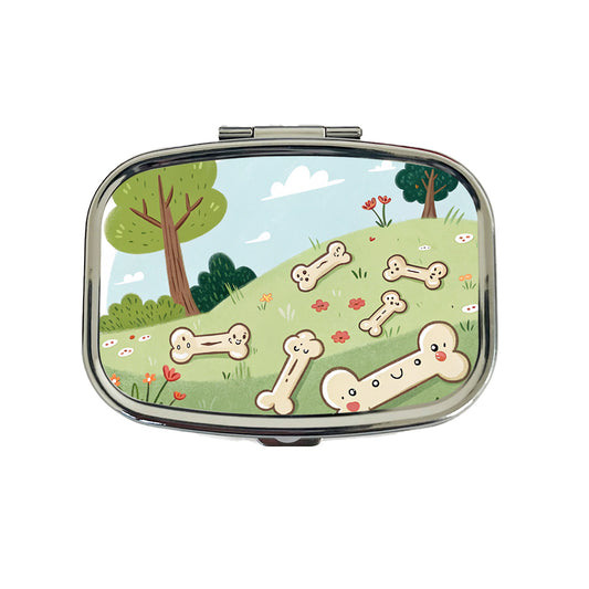 Kawaii Dog Bones Travel Pill Box Case