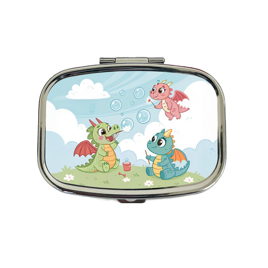 Kawaii Dragons Cute Travel Pill Box Case