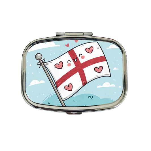 Kawaii England Flag Travel Pill Box Case