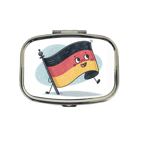 Kawaii Germany Flag Travel Pill Box Case