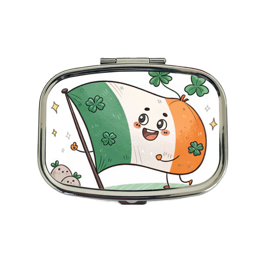 Kawaii Ireland Flag Travel Pill Box Case