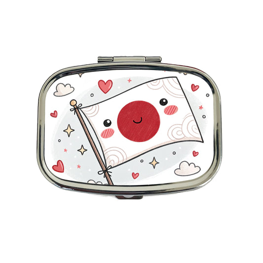 Kawaii Japan Flag Travel Pill Box Case