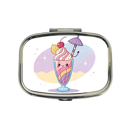 Kawaii Milk Shake Travel Pill Box Case