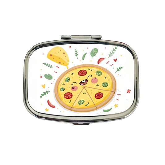 Kawaii Pizza Travel Pill Box Case