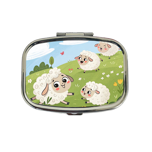 Kawaii Sheep Travel Pill Box Case