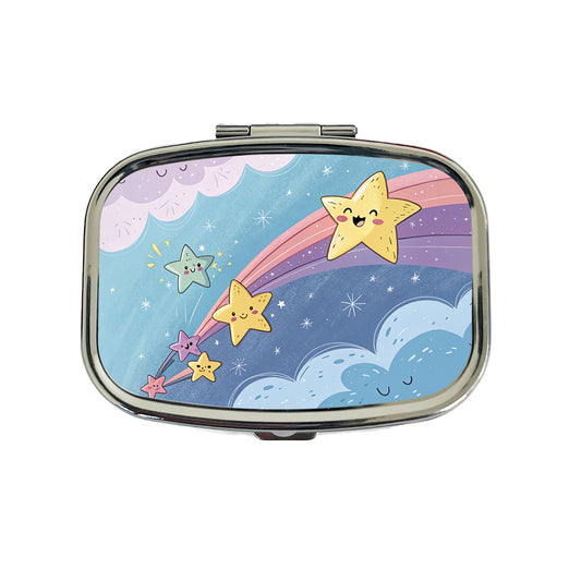 Kawaii Shooting Stars In Space Travel Pill Box Case