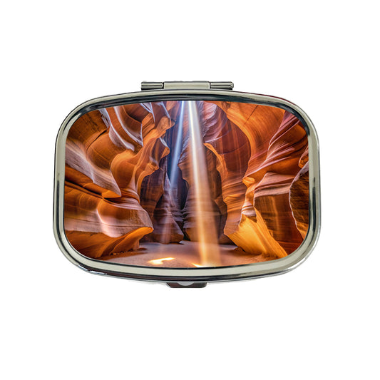 Antelope Slot Canyon Light Beams Utah Nevada Travel Pill Box Case