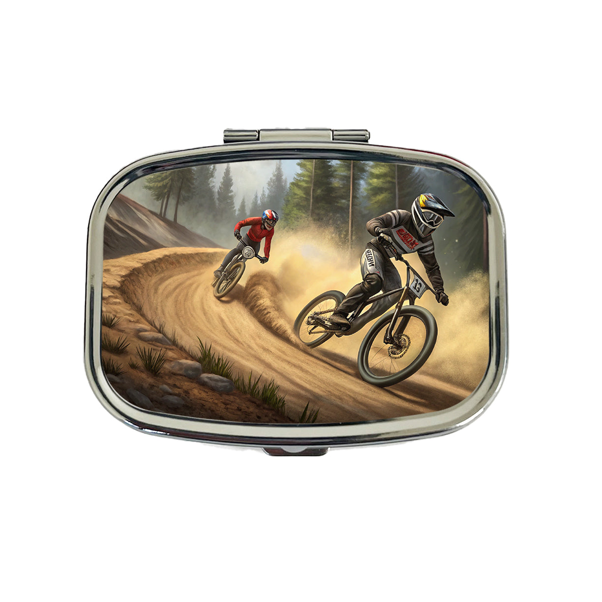 Bicycle Motocross Bikes Racing Travel Pill Box Case