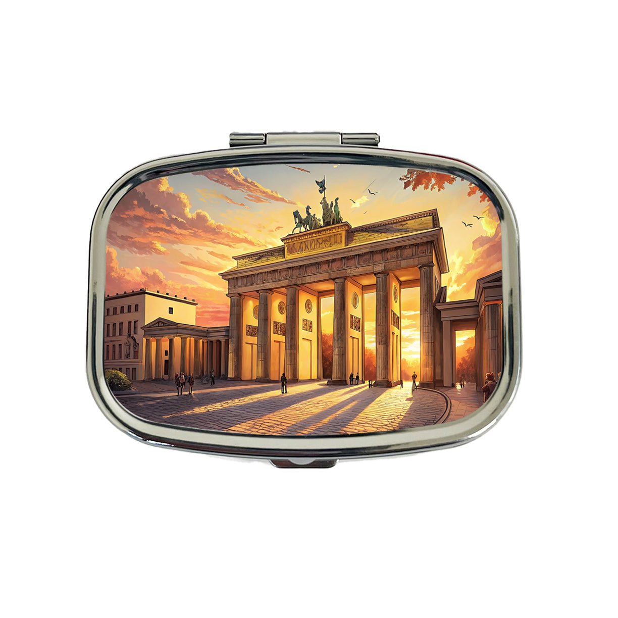 Brandenburg Gate At Sunset Berlin Germany Travel Pill Box Case