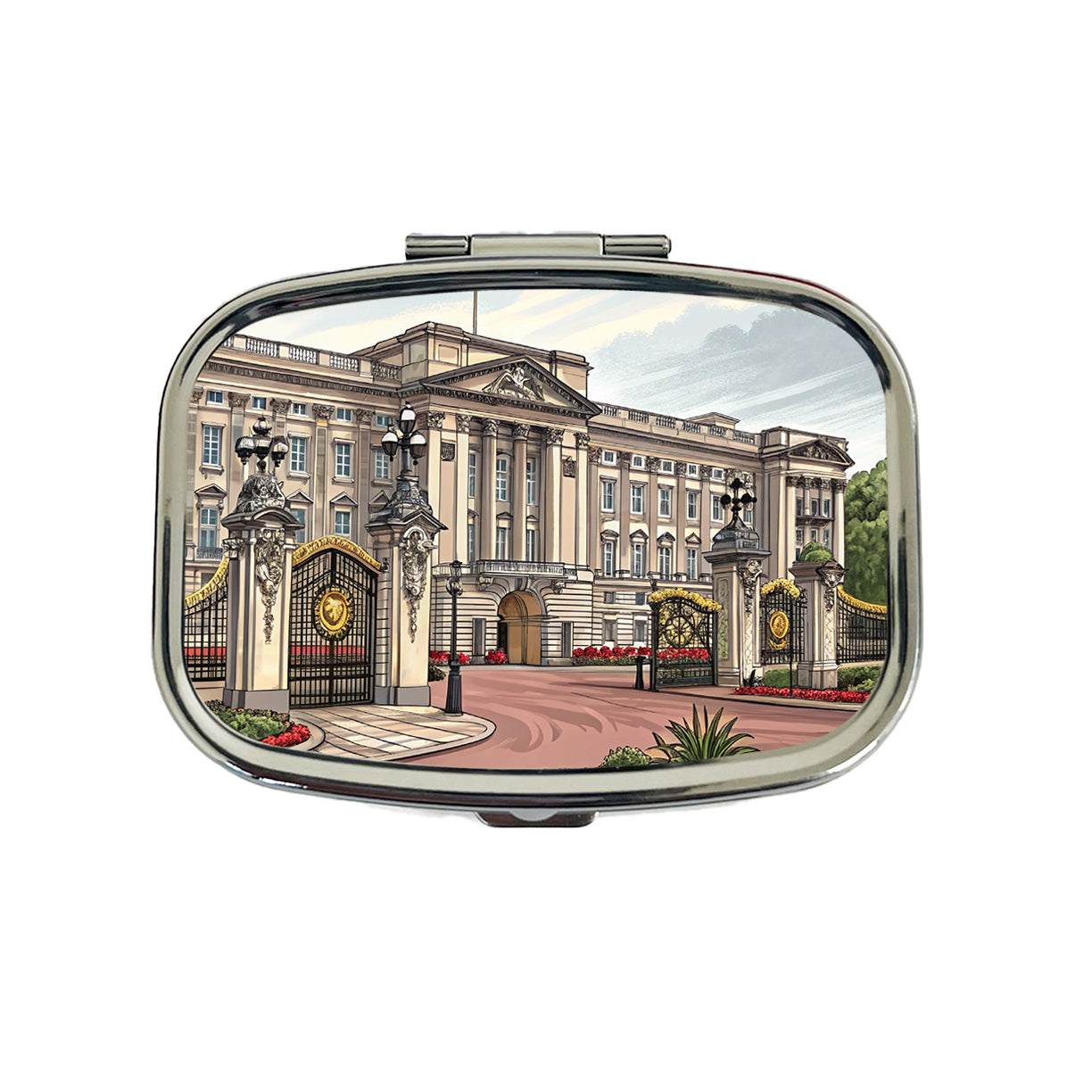 Buckingham Palace London England Great Britain Travel Pill Box Case