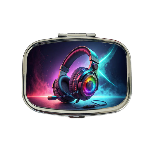 Computer Console Gaming Headphones Travel Pill Box Case