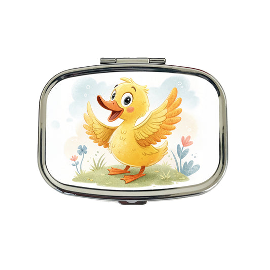 Duck Children's Illustration Style Travel Pill Box Case