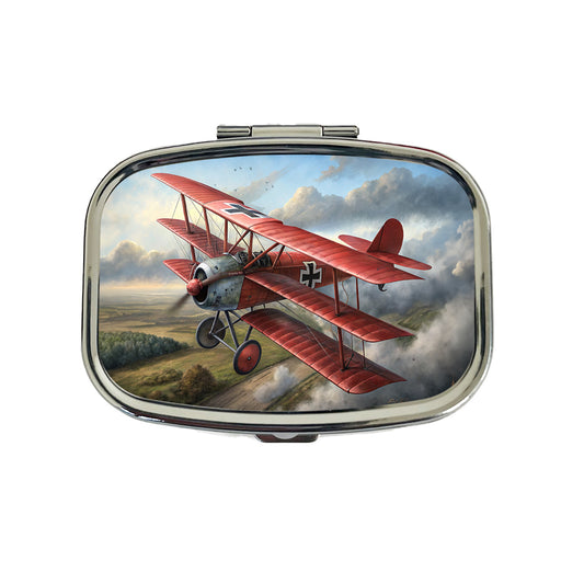 Fokker Dr.I Triplane WWI German Fighter Plane Travel Pill Box Case