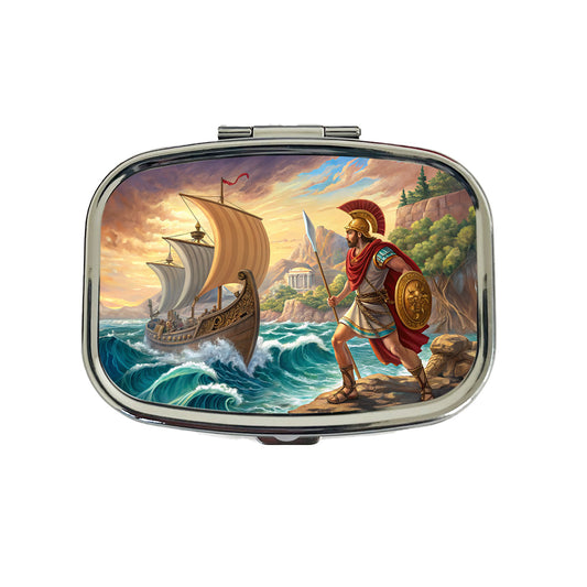 Homer's Iliad And The Odyssey Trojan War Travel Pill Box Case