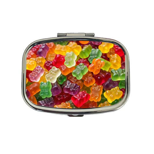 Lots of Gummi Bears Travel Pill Box Case
