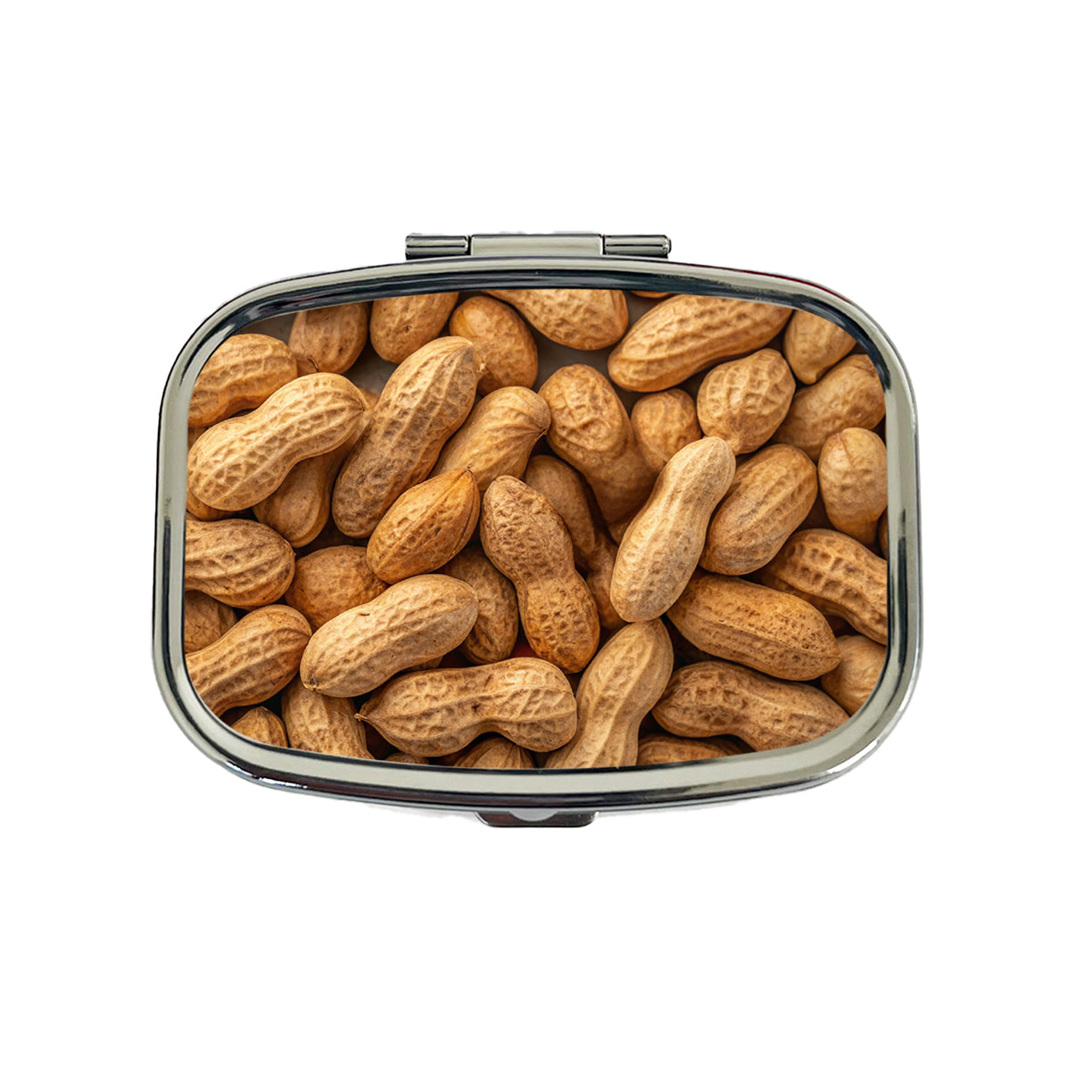 Lots of Roasted Peanuts in Their Shells Travel Pill Box Case