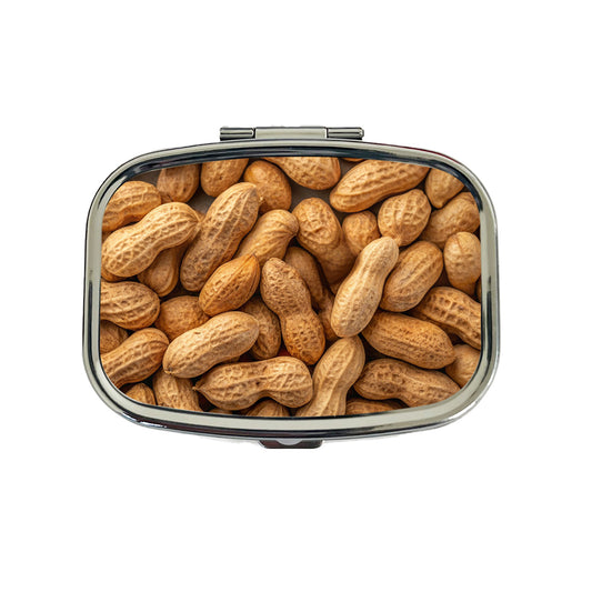 Lots of Roasted Peanuts in Their Shells Travel Pill Box Case