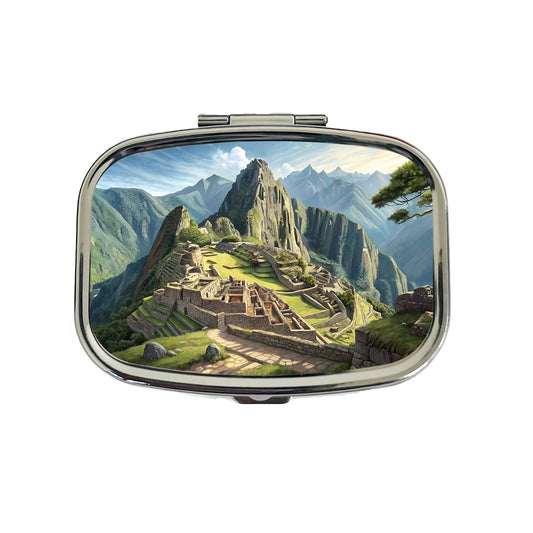 Machu Picchu Incan Citadel Andes Mountains Peru Travel Pill Box Case