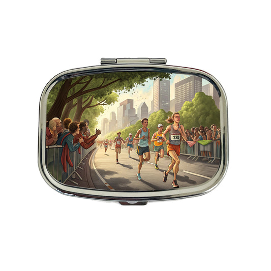 Marathon Running Race Jogging Travel Pill Box Case