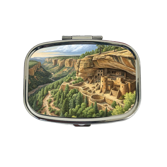 Mesa Verde National Park Colorado Travel Pill Box Case