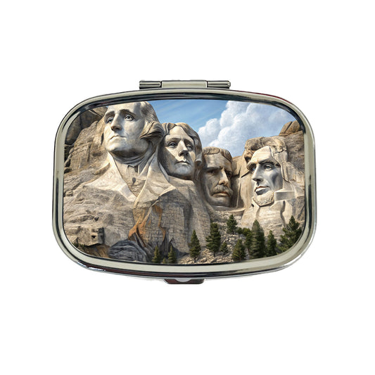 Mount Rushmore National Memorial Black Hills South Dakota Travel Pill Box Case