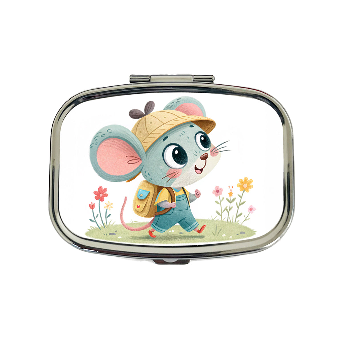 Mouse Children's Illustration Style Travel Pill Box Case