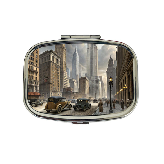 New York City in the 1900's Travel Pill Box Case