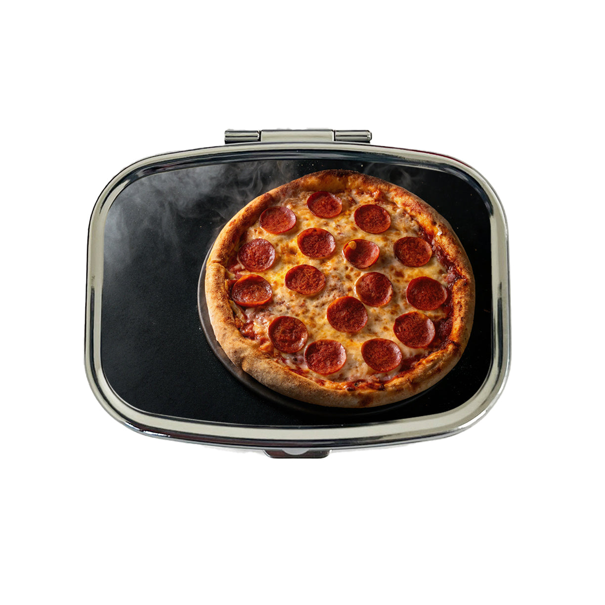 New York Style Pepperoni Pizza Travel Pill Box Case