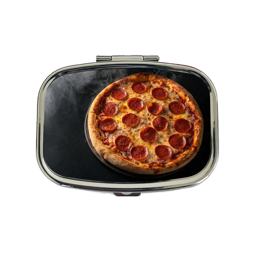 New York Style Pepperoni Pizza Travel Pill Box Case